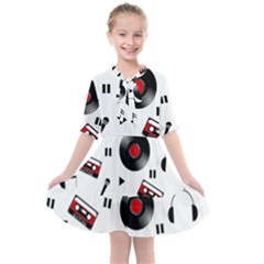 Music Life Kids  All Frills Chiffon Dress by Valentinaart