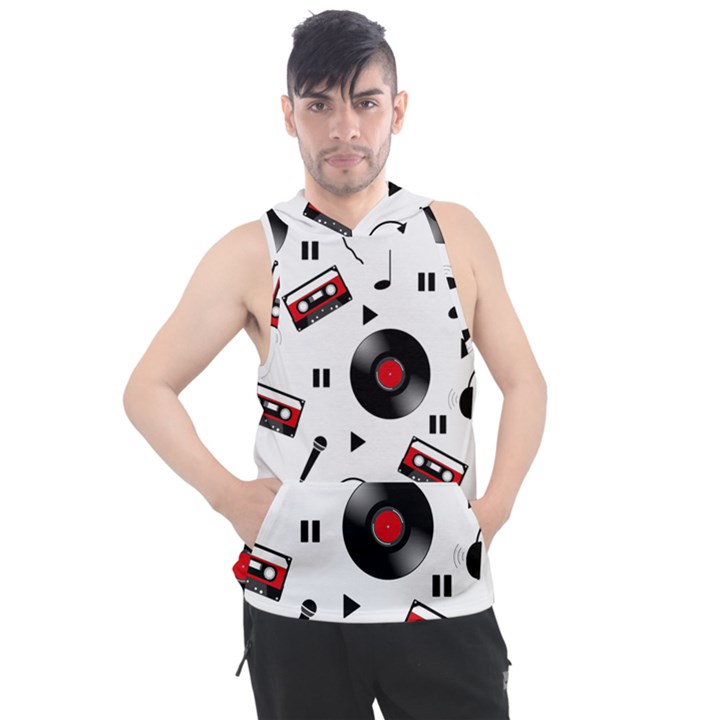 Music life Men s Sleeveless Hoodie