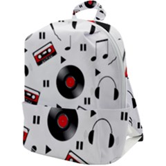 Music Life Zip Up Backpack