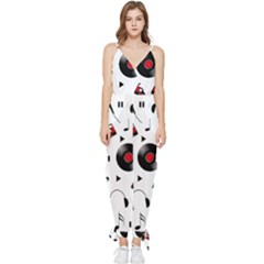 Music Life Sleeveless Tie Ankle Jumpsuit by Valentinaart