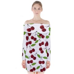 Fruit Life Long Sleeve Off Shoulder Dress