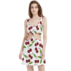 Fruit Life Velvet Cutout Dress by Valentinaart