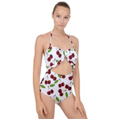 Fruit Life Scallop Top Cut Out Swimsuit by Valentinaart