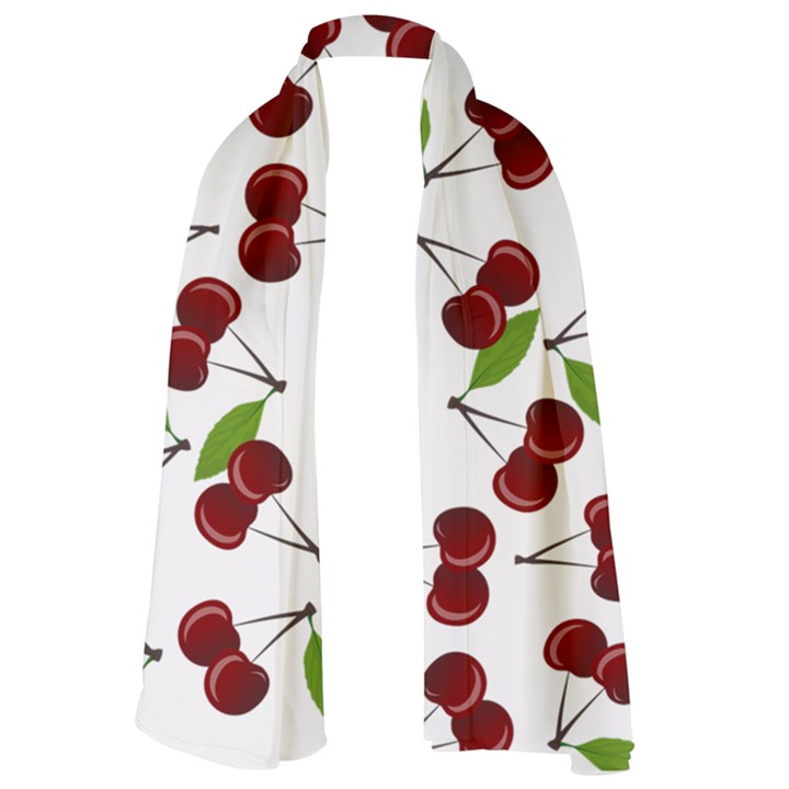 Fruit Life Long Sheer Chiffon Scarf 