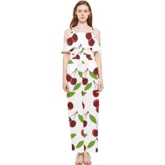 Fruit Life Draped Sleeveless Chiffon Jumpsuit by Valentinaart