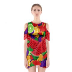 Fruit Life 2  Shoulder Cutout One Piece Dress