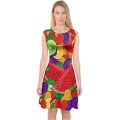 Fruit Life 2  Capsleeve Midi Dress