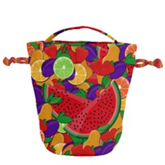 Fruit Life 2  Drawstring Bucket Bag by Valentinaart