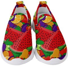 Fruit Life 2  Kids  Slip On Sneakers by Valentinaart