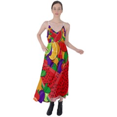 Fruit Life 2  Tie Back Maxi Dress