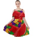 Fruit Life 2  Cut Out Shoulders Chiffon Dress View1