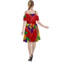 Fruit Life 2  Cut Out Shoulders Chiffon Dress View2