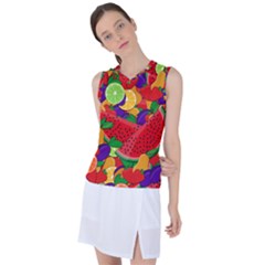 Fruit Life 2  Women s Sleeveless Sports Top by Valentinaart