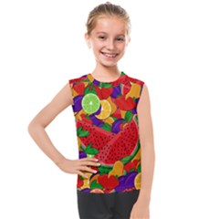 Fruit Life 2  Kids  Mesh Tank Top by Valentinaart