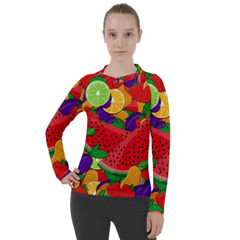 Fruit Life 2  Women s Pique Long Sleeve Tee by Valentinaart