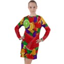 Fruit Life 2  Long Sleeve Hoodie Dress View1