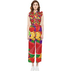 Fruit Life 2  Women s Frill Top Jumpsuit by Valentinaart