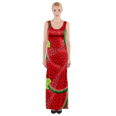 Fruit Life 3 Thigh Split Maxi Dress