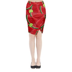 Fruit Life 3 Midi Wrap Pencil Skirt by Valentinaart