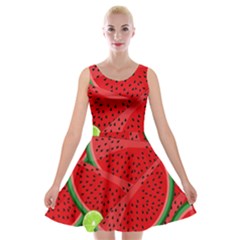 Fruit Life 3 Velvet Skater Dress