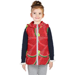 Fruit Life 3 Kids  Hooded Puffer Vest by Valentinaart