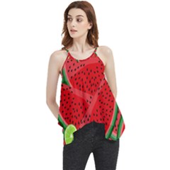 Fruit Life 3 Flowy Camisole Tank Top by Valentinaart