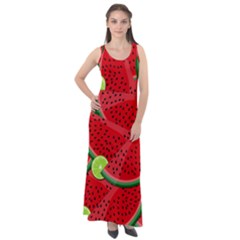 Fruit Life 3 Sleeveless Velour Maxi Dress