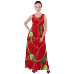 Fruit Life 3 Empire Waist Velour Maxi Dress