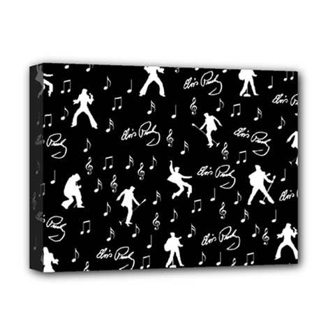 Elvis Deluxe Canvas 16  X 12  (stretched)  by Valentinaart