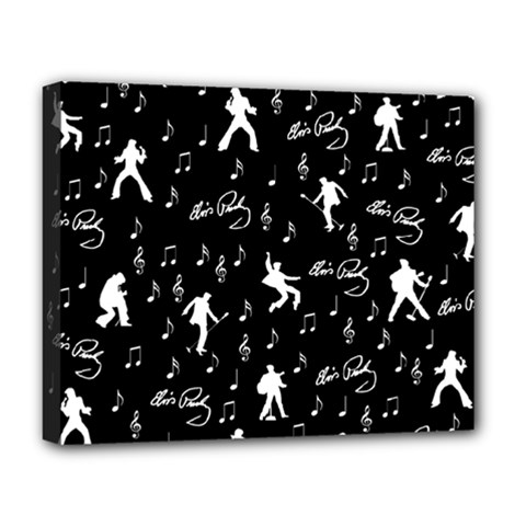 Elvis Deluxe Canvas 20  X 16  (stretched) by Valentinaart