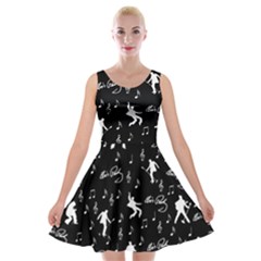 Elvis Velvet Skater Dress