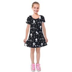 Elvis Kids  Short Sleeve Velvet Dress by Valentinaart