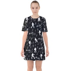 Elvis Sixties Short Sleeve Mini Dress