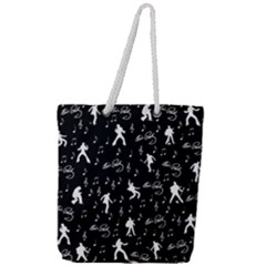 Elvis Full Print Rope Handle Tote (large) by Valentinaart