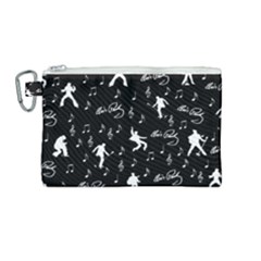 Elvis Canvas Cosmetic Bag (medium) by Valentinaart