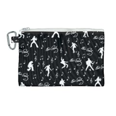 Elvis Canvas Cosmetic Bag (large) by Valentinaart