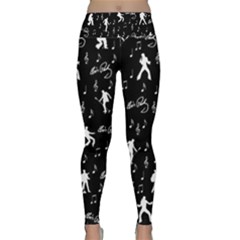 Elvis Lightweight Velour Classic Yoga Leggings by Valentinaart