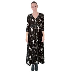 Elvis Button Up Maxi Dress by Valentinaart