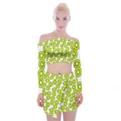 Fruit Life 4 Off Shoulder Top With Mini Skirt Set by Valentinaart