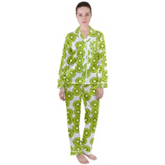 Fruit Life 4 Satin Long Sleeve Pajamas Set by Valentinaart