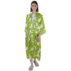 Fruit Life 4 Maxi Satin Kimono