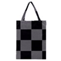 Black Gingham Check Pattern Classic Tote Bag View1