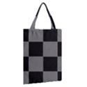 Black Gingham Check Pattern Classic Tote Bag View2