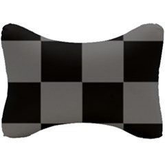 Black Gingham Check Pattern Seat Head Rest Cushion by yoursparklingshop