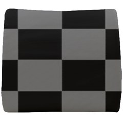 Black Gingham Check Pattern Seat Cushion by yoursparklingshop