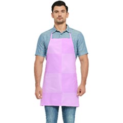 Pink Gingham Check Squares Kitchen Apron by yoursparklingshop