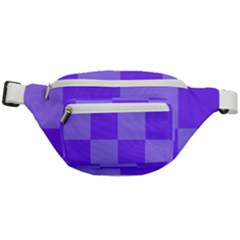 Purple Gingham Check Squares Pattern Fanny Pack by yoursparklingshop