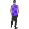 Purple Gingham Check Squares Pattern Men s Regular Tank Top View2