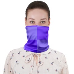 Purple Gingham Check Squares Pattern Face Covering Bandana (adult) by yoursparklingshop