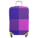 Blue And Pink Buffalo Plaid Check Squares Pattern Luggage Cover (Medium) View1